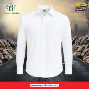 Micro Spandex Full Sleeve Shirt [White]